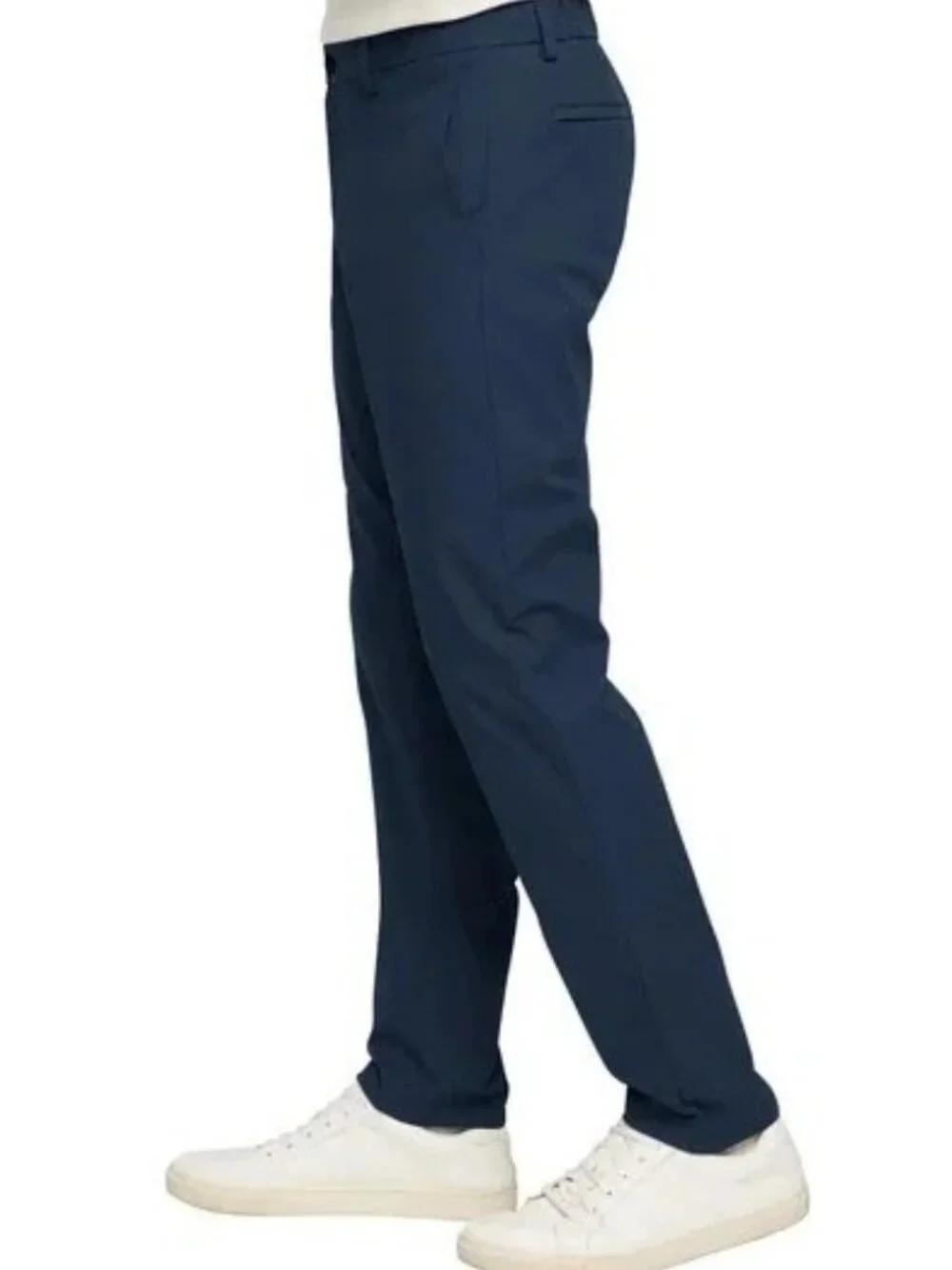 NWOT Banana Republic Commuter Tech Pants Men's 38x34 Navy Blue Flat Front